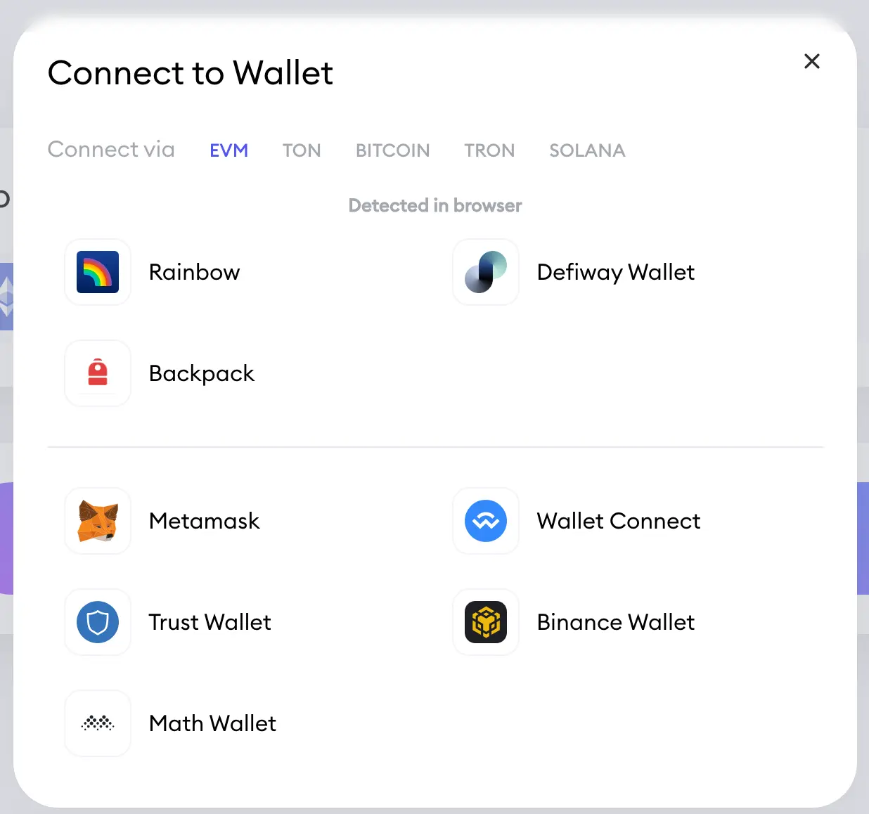 Defiway Bridge interface