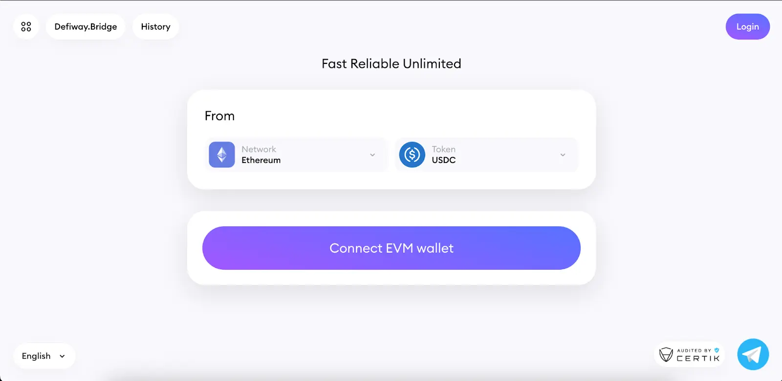Defiway Bridge interface