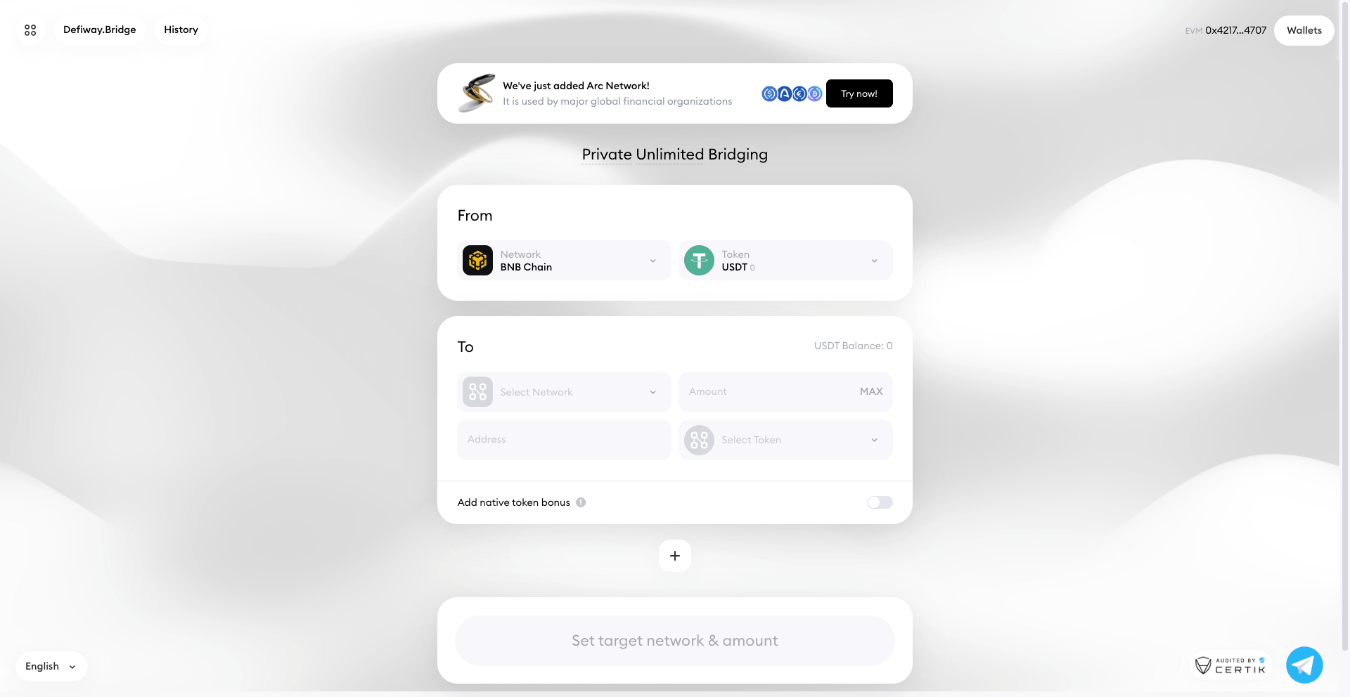 How to Bridge USDC and USDT to Arc Chain